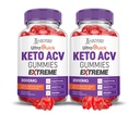 Justified Laboratories (2 Pack Ultra Quick Keto ACV Gummies Extreme 2000MG Ultraquick Keto Gummies Apple Cider Vinegar Formed with Pomegranate Beet Juice Powder B12 Vegan Non GMO 120 Gummys