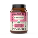 D Mannose 520mg Capsules - Organic D Mannose Supplement for UTI Support, Urinary Tract Bladder Health Pills, Plant Based Formula, Vegan Non GMO, No Fillers, 100 Capsule Count Made USA Certified Kosher