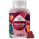 Phytoral Vegan Kids Focus Gummies - Ισχυρή Μασώμενη υποστήριξη εγκεφάλου για τα παιδιά - Ενισχύει τη συγκέντρωση & τη μνήμη - Συμπληρώματα χαλάρωσης & Focus Gummies για τα παιδιά - Μη ΓΤΟ & Χωρίς γλουτένη - 60 Count