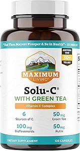 Maximum Living Solu-C with Green Tea, 120 Capsules