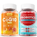 Χωρίς ζάχαρη NAVIS CoQ10-250mg / 500mg Γεμισμένες Gummies + Χωρίς προβιοτικά
