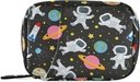 Space Travel Galaxy Astronauts Χάπια Κουτί 7 ημερών Χάπια Τσάντα Travel Pill Τσάντα Organizer με Zipper Φορητή Εβδομαδιαία Θήκη Συμπαγές Μέγεθος για τον κάτοχο συμπλήρωμα βιταμίνης