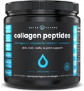 Κολαγόνο Peptides Σκόνη - Ενισχυμένη απορρόφηση, Διπλή υδρολυμένη, Grass Fed, Keto Protein Powder με βιταμίνη C - Premium συμπλήρωμα για την ανάπτυξη των μαλλιών, το δέρμα, τα νύχια, αρθρώσεις & οστά, Unflaved