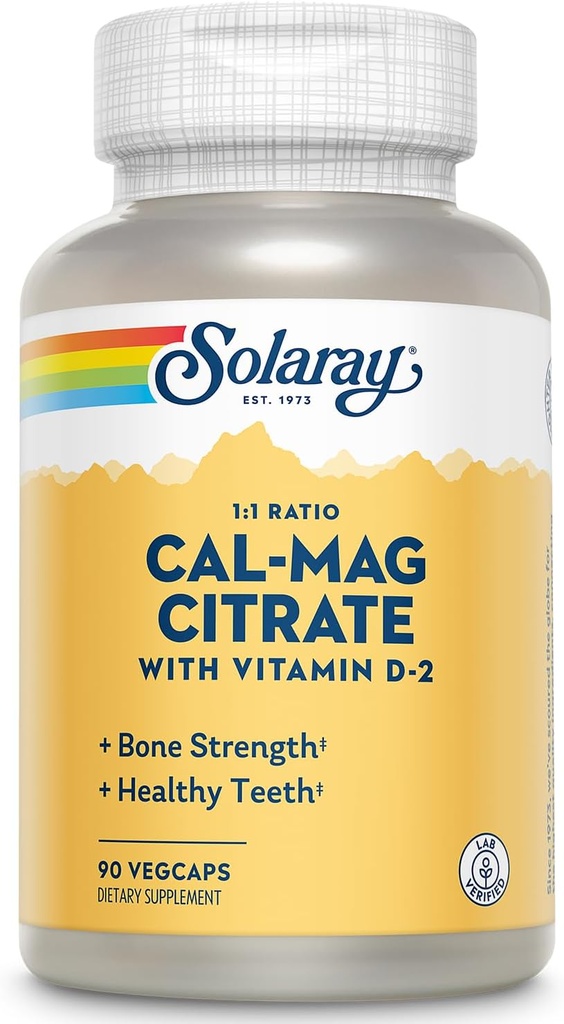 Citrate Cal-Mag SOLARAY w/D 2 1:1 