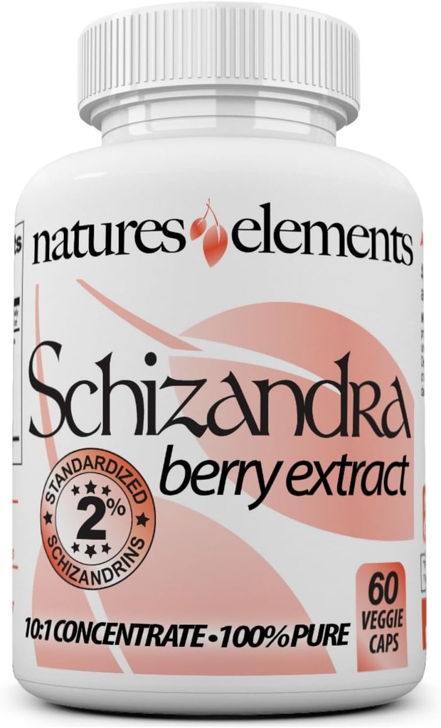 Schizandra Berry Extract – 10:1 Τυποποιημένο εκχύλισμα με 2% Schizandrins – 1000mg ανά υπηρεσία – 60 κάψουλες Veggie – Μη ΓΤΟ, Χωρίς γλουτένη – Παραδοσιακά Κινέζικα βότανα