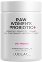 Codeage Probiotic+ Supplement - 34 Probiotic Strains, 100 δισεκατομμύρια CFUs, Digestive Enzymes, Prebiotic Blend, DIM, Εκχυλίσματα βοτάνων, Φυτοθρεπτικά συστατικά - Μη ΓΤΟ - 30 κάψουλες