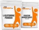 BulkSupplements L-Γλουταμίνη 500g + Creatine 500g Bundle