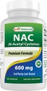 Best Naturals NAC N- Acetyl- Cysteine 600 mg 250 Καψάκια