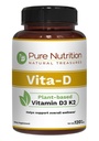 Pure Nutrition Vitamin D3 K2 Supplement |120 Vegan Tablets | Plant-Based D3 6000 IU + K2 MK-7 100 mcg | Supports Bone, Immune & Heart Health | Non-GMO