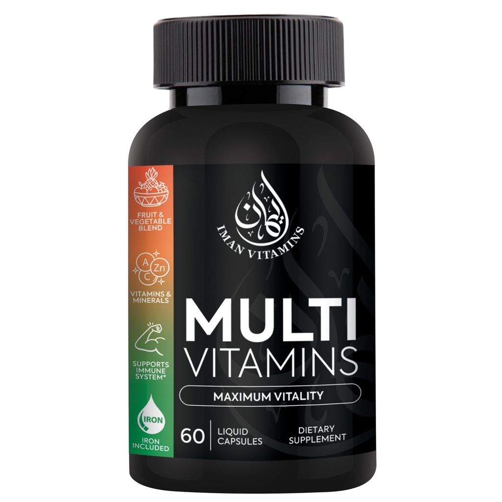Halal Complete Multivitamin Κάψουλες για ενήλικες άνδρες και γυναίκες 