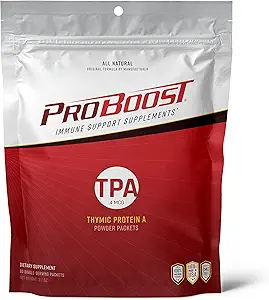 4 MG Thymic Protein A (TPA) Powder Packets - Όλα φυσικά, μη ΓΤΟ, ανοσοποιητικός κανονισμός και συμπλήρωμα υποστήριξης - 60 πακέτα, 4 MG TPA / Serving
