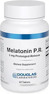 Douglas Laboratories Melatonin Prolonged Release - 3 mg Melatonin - Sleep Support Supplement - For Hormone Balance, Relaxation, Antioxidants & Immune System* - 60 Tablets