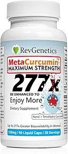 REVGENETICS MetaCurcumin 277x Super Curcumin + TetraHydroCurcumin (60 Υγρά Καψάκια)