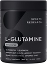 Sports Research® L-Glutamine - Ανάκτηση προπόνησης, ανοσοποιητική υγεία & υποστήριξη για την υγεία των ούρων - 5 G ανά υπηρεσία - 10.58 Oz