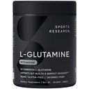Sports Research® L-Glutamine - Ανάκτηση προπόνησης, ανοσοποιητική υγεία & υποστήριξη για την υγεία των ούρων - 5 G ανά υπηρεσία - 10.58 Oz