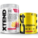 Cellucor Pre προπόνηση & BCAA Bundle, C4 αρχικός σκόνη προ προπόνησης, Punch φρούτων, 30 εξυπηρετήσεις + XTEND BCAA σκόνη, Knockout Punch φρούτων, 30 εξυπηρετούν