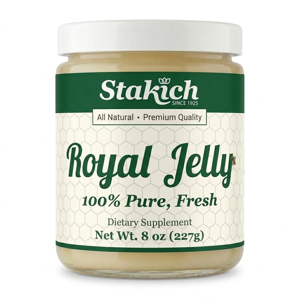 Stakich Fresh Royal Jelly - Liquid, Gluten Free - 8 oz