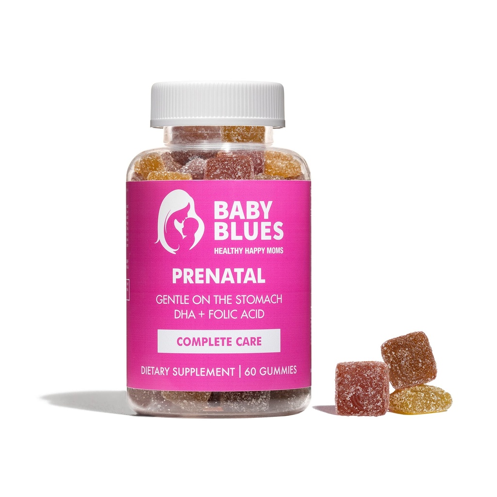 Baby Blues Προγεννητική Gummies: Πλήρης πολυβιταμίνη με DHA + EPA Omega 3s