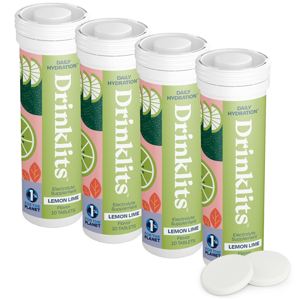 Ποτά Lemon-Lime Daily Electrolyte Hydration Tablets (4) Tube Bundle 