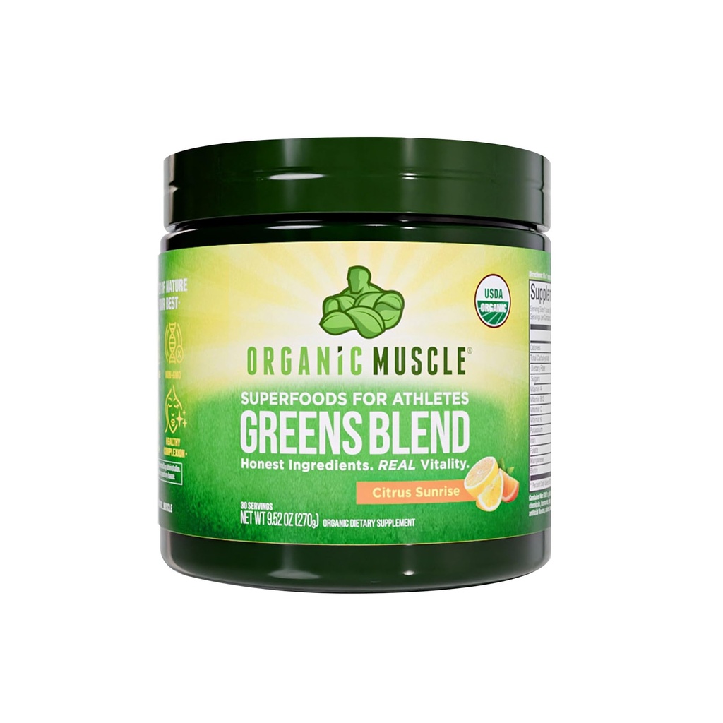 Βιολογικό μυών Super Greens σκόνη οργανικά Superfood σκόνη με προβιοτικά, Spirulina, Chlorella, και Matcha