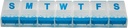 Πλεονέκτημα αποκατάστασης Weekly Pill Organizer – 7-Day Push Button Pill Box με μεγάλα διαμερίσματα, Easy Open Design για φάρμακα και βιταμίνες. Ταξίδι & Καθημερινή Χρήση