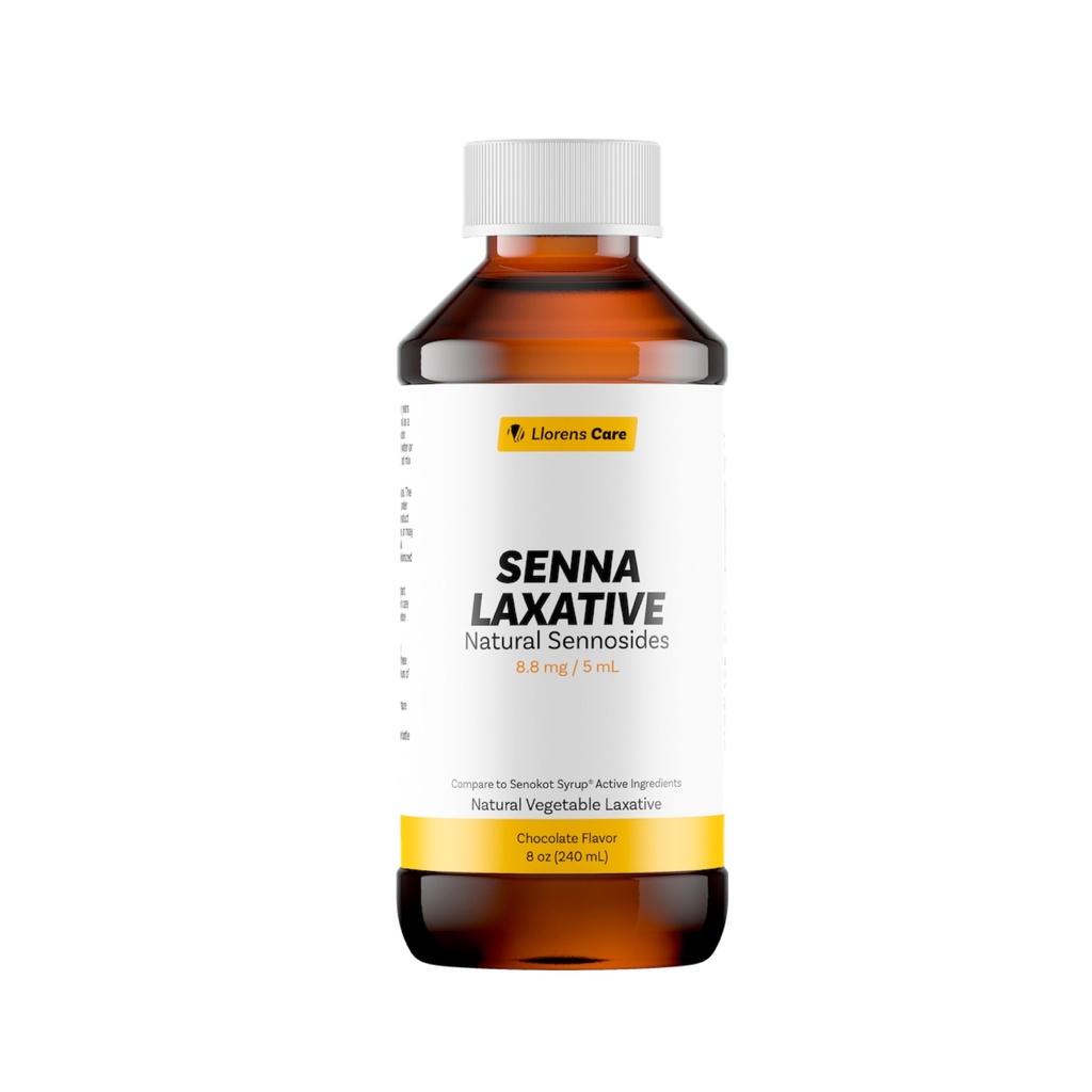 Senna Liquid Sennosides Senna Laxative by Llorens Care 8, 8 mg. 5 mL. Κατασκευασμένο από φυσικές Σεννοσίδες. Υγρό Laxative Alleviate δυσκοιλιότητα & Παροχή ανακούφισης. Σιρόπι Senna