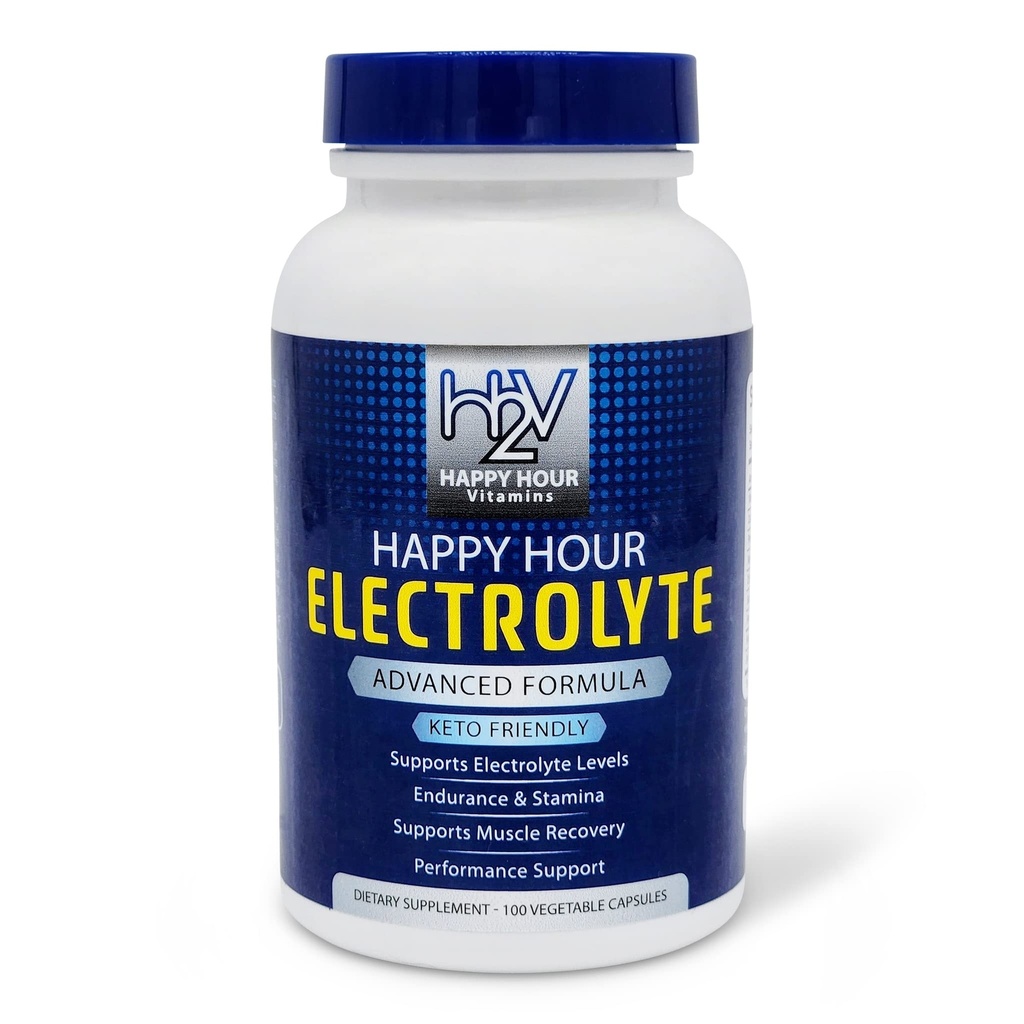 Electrolyte χάπι- 100 χάπια-Αφυδάτωση, κράμπες μυών, απόδοση, Keto & ταχεία αποκατάσταση. Καψάκια χορτοφαγικής παραγωγής w/Magnesium, Κάλιο, Νάτριο & Συμπλήρωμα ενυδάτωσης ασβεστίου