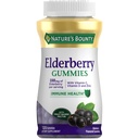 Nature's Bounty Elderberry Gummies, Συμπλήρωμα διατροφής, Υποστηρίζει την Ανοσολογική Υγεία, Περιέχει βιταμίνη Α, C, D, E και ψευδάργυρο, 100 mg, 120 Gummies