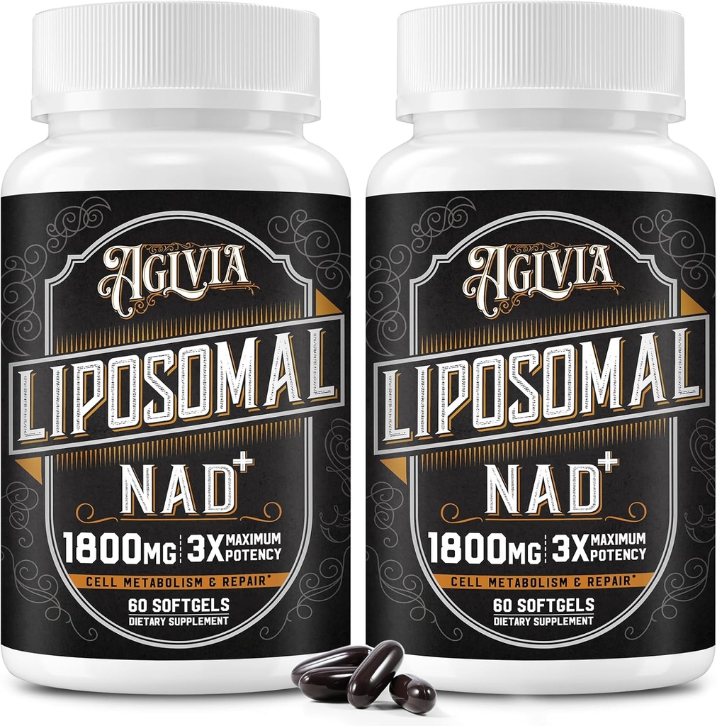1800 MG Liposomal NAD Supplement, NAD+ Supplement Παρόμοιο με Nicotinamide Riboside, 98% Pure NAD Plus Supplement for Energy Booster & Cellular Repair for Men & Women, Non-GMO, 120 Softgels
