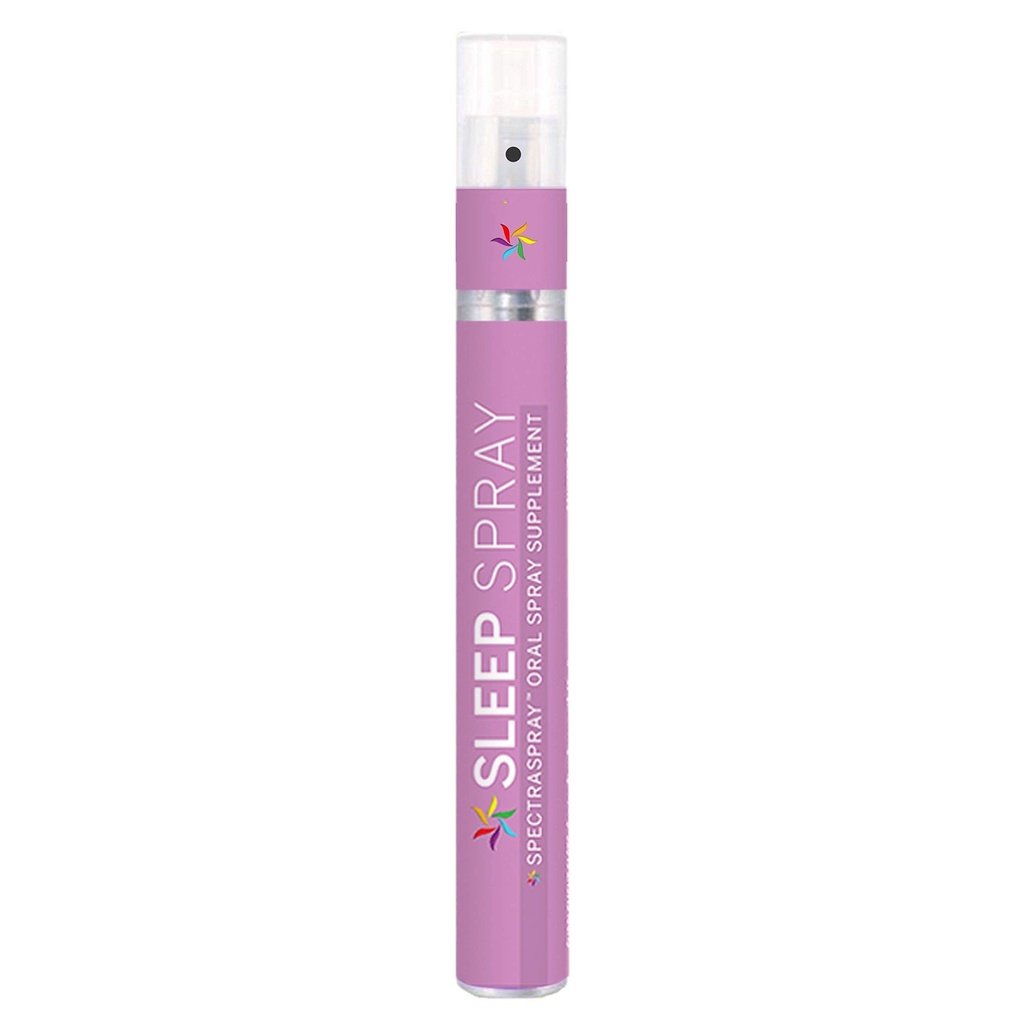 Sleep Support Spray (30 Day Supply) - Μελατονίνη, 5-HTP, L-Θεανίνη, & εκχυλίσματα βοτάνων, Spearmint Flavor, TSA Ασφαλής & Γρήγορη Απορρόφηση από SpectraSpray