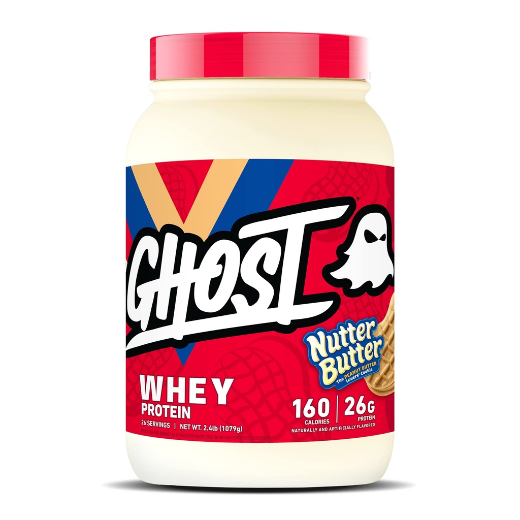 ΦΩΣΤΟ Whey Protein Powder, Nutter Butter - 2LB, 26G Protein Blend - - Post Workout Καταλληλότητα & Διατροφή Shakes, Smoothies, Ψήσιμο & Μαγειρική - Τεμάχια Cookie Inside