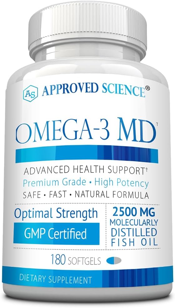 Omega-3MD - Fish Oil EPA & DHA - Βελτίωση της Γνωστικής Υγείας - 1 φιάλη - 3 Μήνες προσφοράς