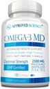 Omega-3MD - Fish Oil EPA & DHA - Βελτίωση της Γνωστικής Υγείας - 1 φιάλη - 3 Μήνες προσφοράς