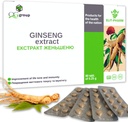QG group Ginseng Extract & Licorice Root Extract με Βιταμίνη C (80 δισκία - 210mg έκαστο) Συμπλήρωμα διατροφής για άνδρες και γυναίκες