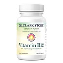 Dr. Clark Vitamin B12 συμπλήρωμα, 1mg, 50 Ζελατίνες κάψουλες