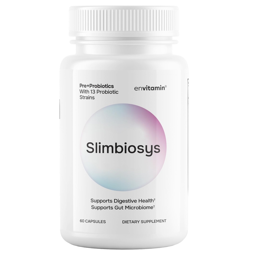 Slimbiosys Ultra Probiotic Capsule - Προ & Probiotics για γυναίκες & άνδρες - Υποστηρίξτε το Microbiome σας