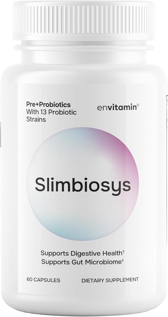 Slimbiosys Ultra Probiotic Capsule - Προ & Probiotics για γυναίκες & άνδρες - Υποστηρίξτε το Microbiome σας