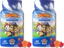 L’il Critters Paw Patrol Gummy Vites Daily Gummy Multivitamin for Kids, Vitamin C, D3 for Immune Support Cherry, Orange and Blueberry Flavors, 60 Gummies (Pack of 2)