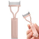 Διαχωριστής βλεφαρίδας Comb, Arc Designed Lash Definer Comb Applicator Mascara Comb Με Κάλυμμα, Καλλυντικό εργαλείο βούρτσας ματιών (Γυμνό ροζ)