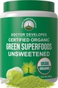 Κορυφή απόδοση Uncoweed Organic Greens Superfood Powder. Σούπερ πράσινο σκόνη με 25+ οργανικά συστατικά για τη μέγιστη ενέργεια και την αθλητική απόδοση. Vegan Keto Πράσινο χυμό καθημερινή ποτό