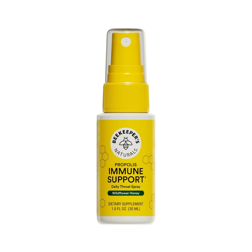 Propolis Laroat Spray by Beekeeper's Naturals - 95% Bee Propolis Extract, Natural Immune Support & Sore Lroat Relief - Αντιοξειδωτικά, Κέτο, Παλαιό, Χωρίς Γλουτένη (1,0 oz)(Pack of 1)