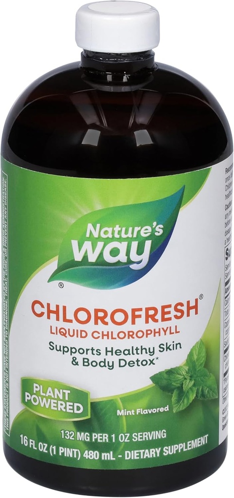 Natures Way Chlorofresh Liquid Chlorophyl 16 ozs (Μιντ Γεύση)