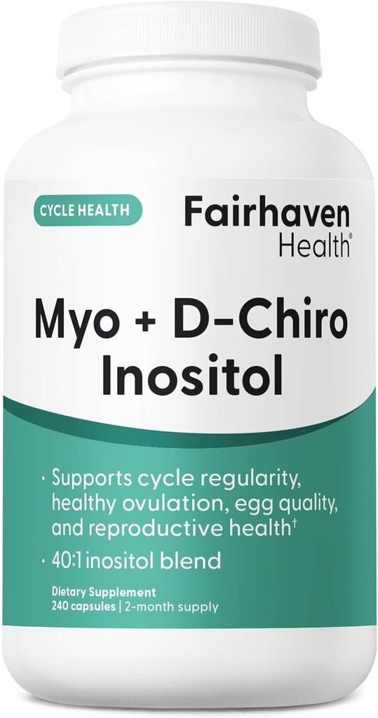 Fairhaven Health Myo-Inositol και D-Chiro Inositol συμπλήρωμα για τις γυναίκες 