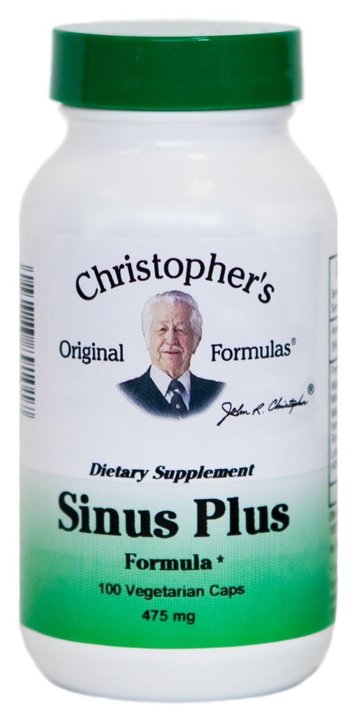 Christopher's Original Formulas Sinus Plus, Κάψουλες Υποστήριξης Sinus, ολόκληρο βοτανικό συνεργιστικό μείγμα, 100 κόμης