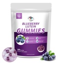 Βατόμουρο Lutein Eye Βιταμίνες Gummies με 180 Count - 3 Μήνες προσφοράς, Vegan Eye Health Supplement για παιδιά και ενήλικες, Lutein Gummies για Vision Καθαρότητα και Blue Light Υποστήριξη