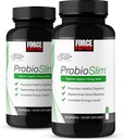 Force Factor ProbioSlim Probiotic Supplement για γυναίκες και άνδρες με προβιοτικά και εκχύλισμα πράσινου τσαγιού, μείωση αερίου, Bloating, δυσκοιλιότητα, υποστήριξη Digestive και Gut Health, 120 κάψουλες (2-Pack)