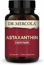 Dr. Mercola Organic Astaxanthin - 4 mg Ασταξανθίνη - Ισχυρή Αντιοξειδωτική Υποστήριξη - Βιολογικό εκχύλισμα μικροφυκών - Μη ΓΤΟ, Χωρίς Γλουτένη & Χωρίς Σόγια - 30 Κάψουλες (30 Σερβιέτες)
