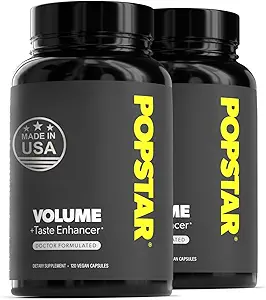 POPSTAR Labs Semen Volume Booster - Ανδρικό Συμπλήρωμα Υγείας και Γονιμότητας - Γιατρός που διαμορφώνεται για να αυξήσει τον όγκο φορτίου - Κατασκευάζεται στις ΗΠΑ - Μη-ΓΤΟ, Οργανικά, Vegan - 240 Κάψουλες - (2 Μήνες Προμήθεια)