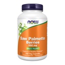 NOW Συμπληρώματα Τροφίμων, Saw Palmetto μούρα (Serenoa repens) 550 mg, Ανδρική Υγεία *, 250 κάψουλες Veg