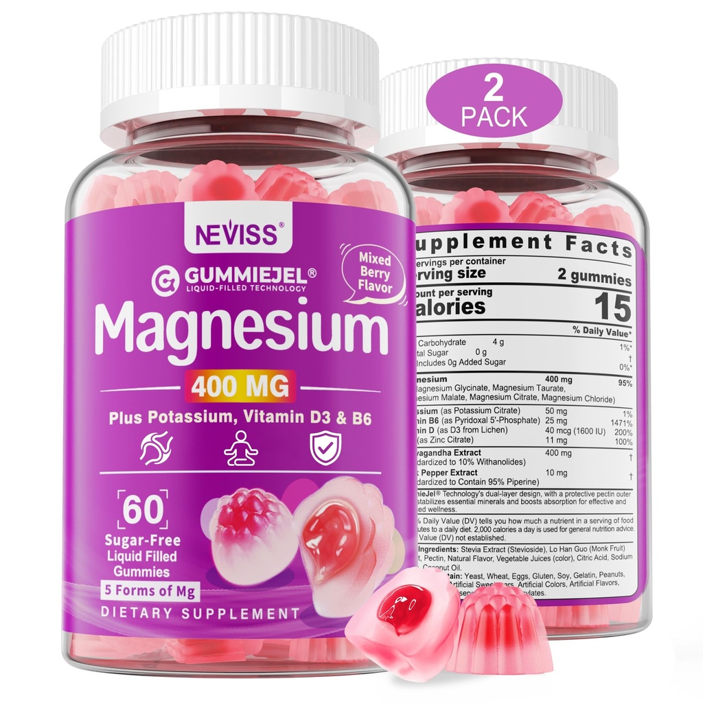 Ζάχαρη-ελεύθερο Μαγνήσιο Gummies 400mg 